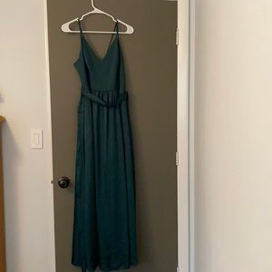 Double Spaghetti Strap Charmeuse Bridesmaid Dress